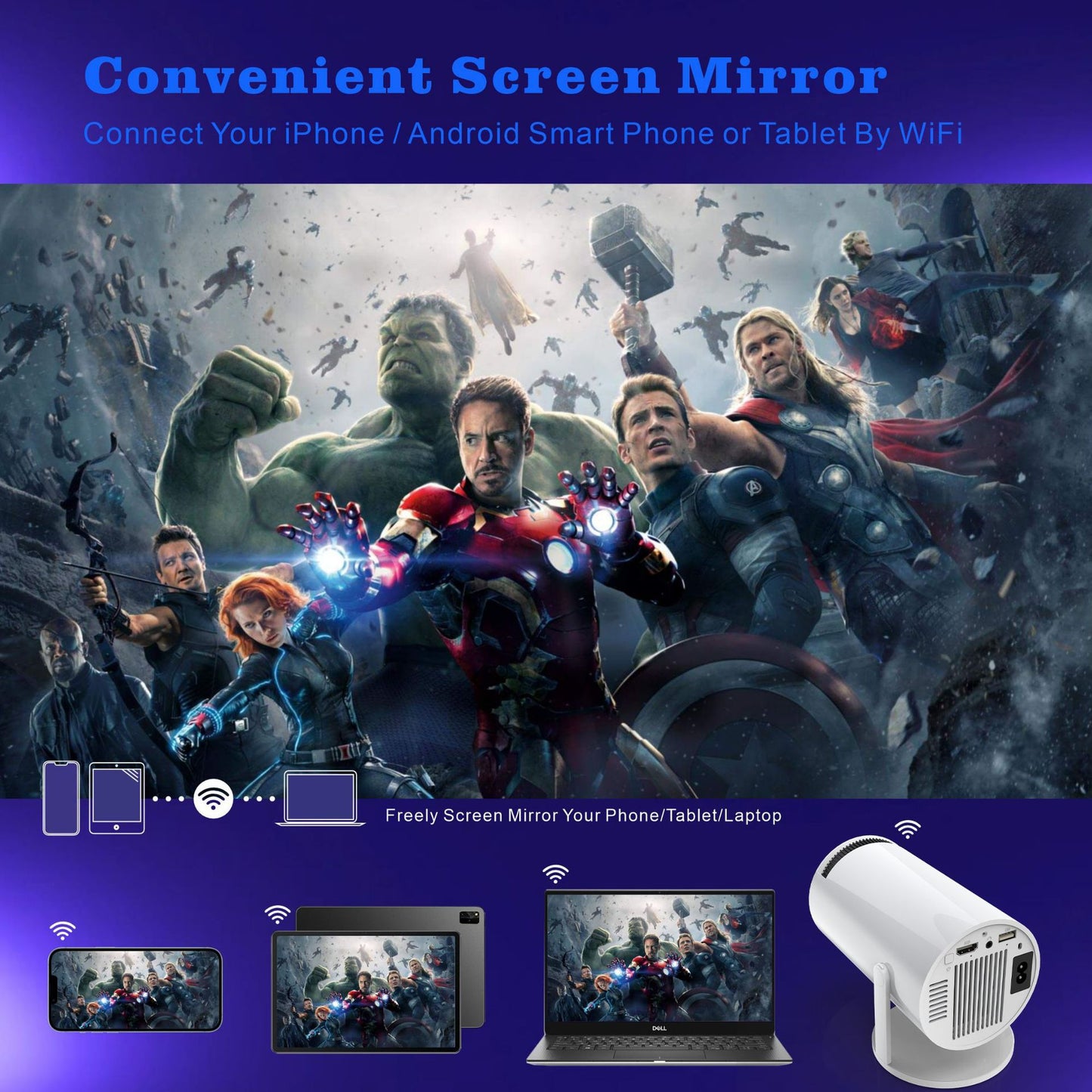 Cinematic Portable Projector™