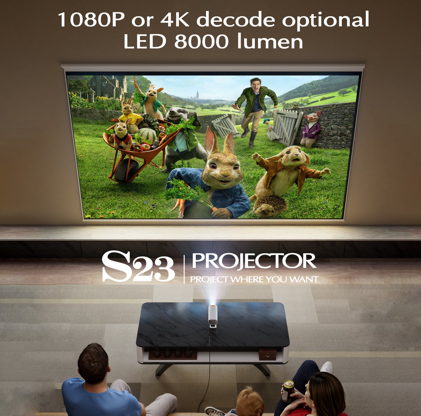 SXZ S23 Smart Projector
